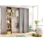 Vestidor con Cortina frontal Roble