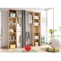 Vestidor con Cortina frontal Roble