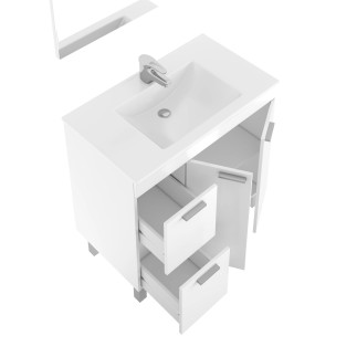 Modulo Baño con 2 Puertas 2 Cajones y Espejo