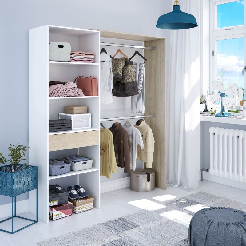 Mueble Vestidor con estantería Mueble Vestidor con estantería