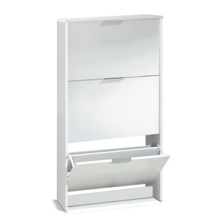 Zapatero 3 puertas abatible blanco