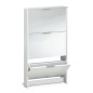 Zapatero 3 puertas abatible blanco